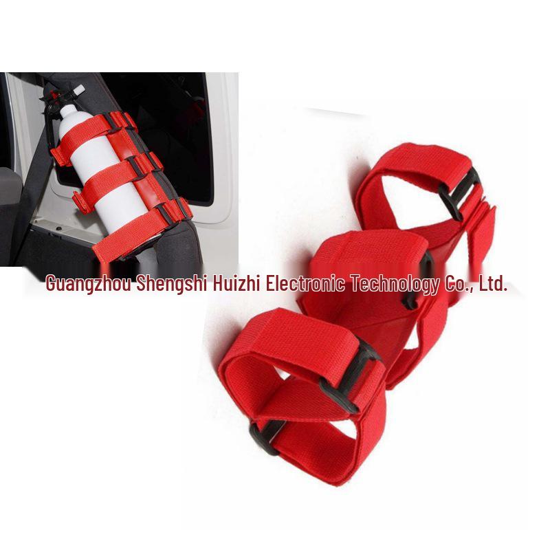 

Wrangler Огнетушитель Регулируемый ремень и фиксированный кронштейн с липучкой красный