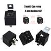 Universal 12V/24V Automotive Relays 5 Pin 40A Design Improved Durability Efficient Power Regulation for Car