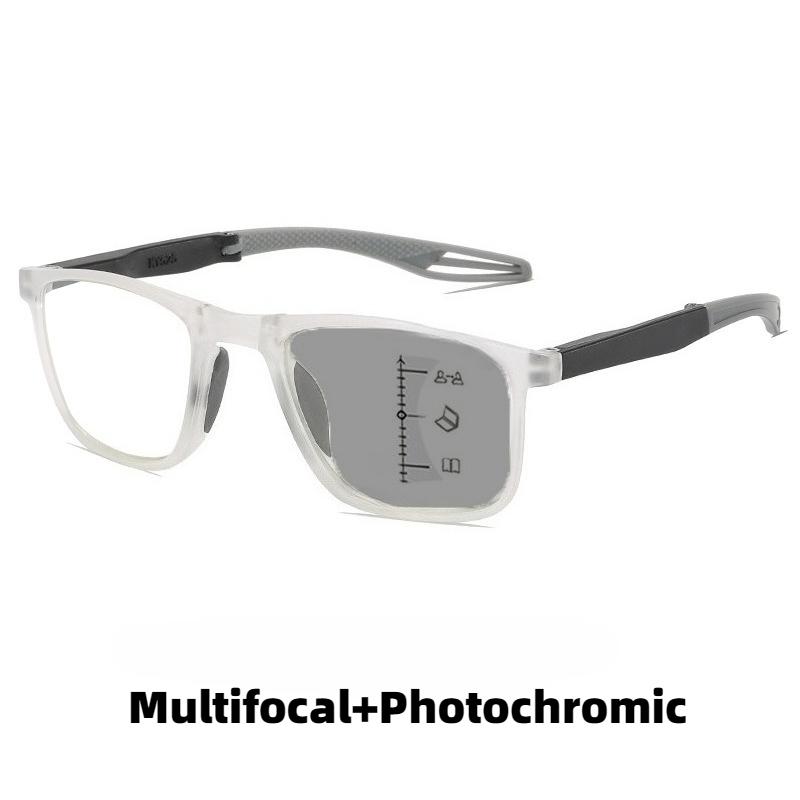 Progressive Multifokale Photochrome Lesebrille Neue Faltbare Tragbare Business-Presbyopie-Brille mit Blaulichtschutz