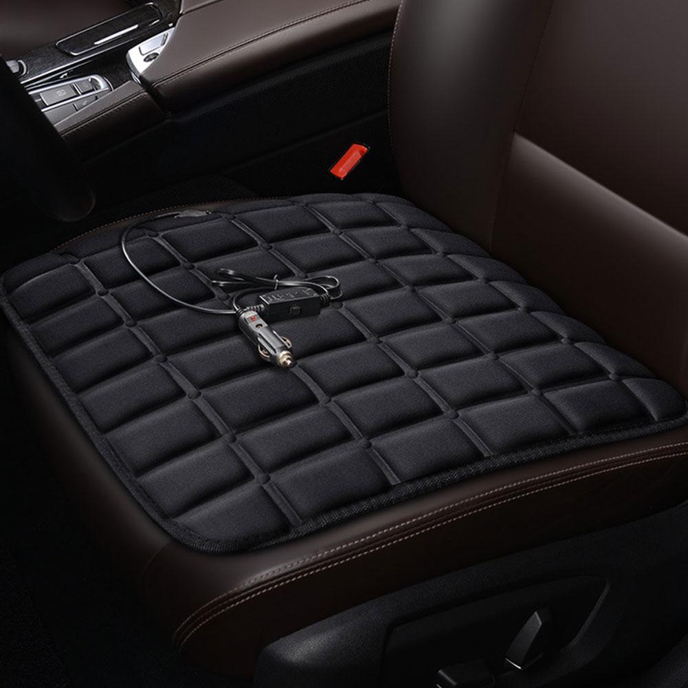 Portable 12V Heated Seat Pads Adjustable Car Seat Cushion Cover Electric Heating Universal Front Seats Warmer for Winter Driving