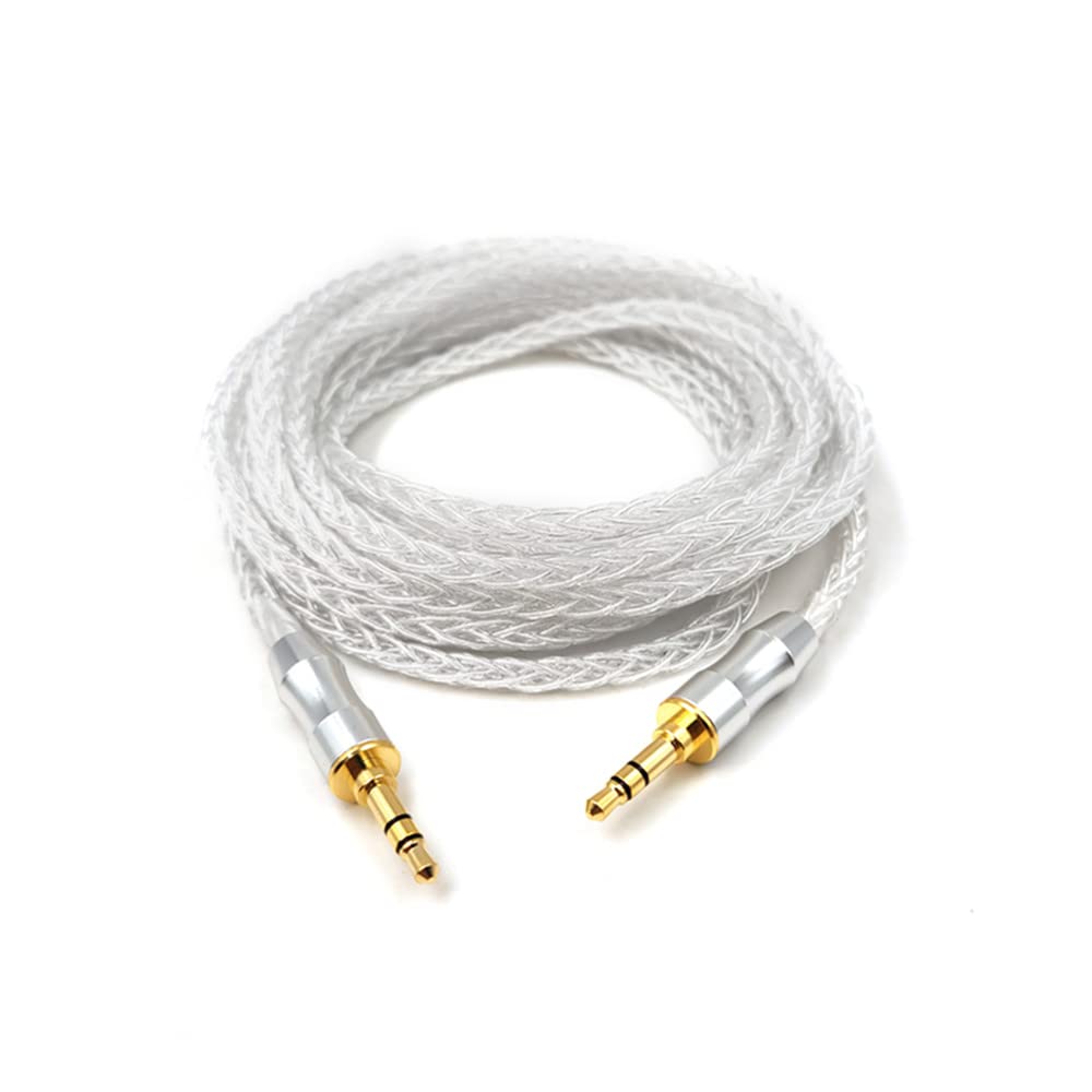 5N Pure Silver Replacement Headphone Cable To for and Also Compatible with Vivabo and (3.5mm 3.5mm) MDR-1A, 1000XM3, 1000XM4, 1000XM5, MDR-XB950BT,