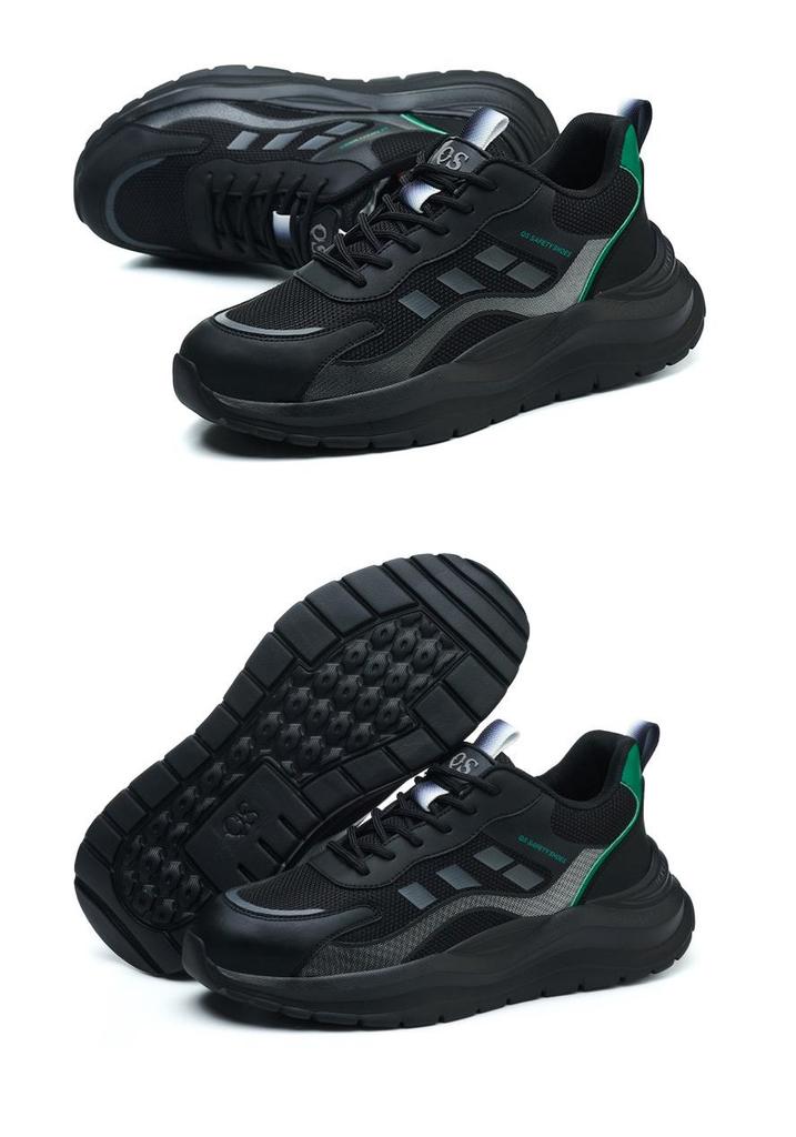 Men's Cross-Border Breathable Steel Toe Safety Shoes: Non-Slip, Wear-Resistant, Anti-Smash, Anti-Puncture, Soft Work Shoes