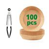 Air Fryer Paper Disposable Non-Stick Liners With Baking Tools: Cake Cups, Brush, Tongs & Gloves For Oven Airfryer Microwave