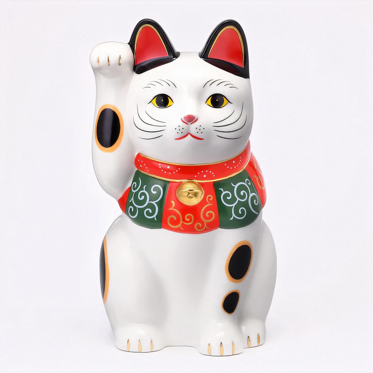 

Yakushi Kiln Lucky Cat Arabesque удачи (большой) (с наклейкой)