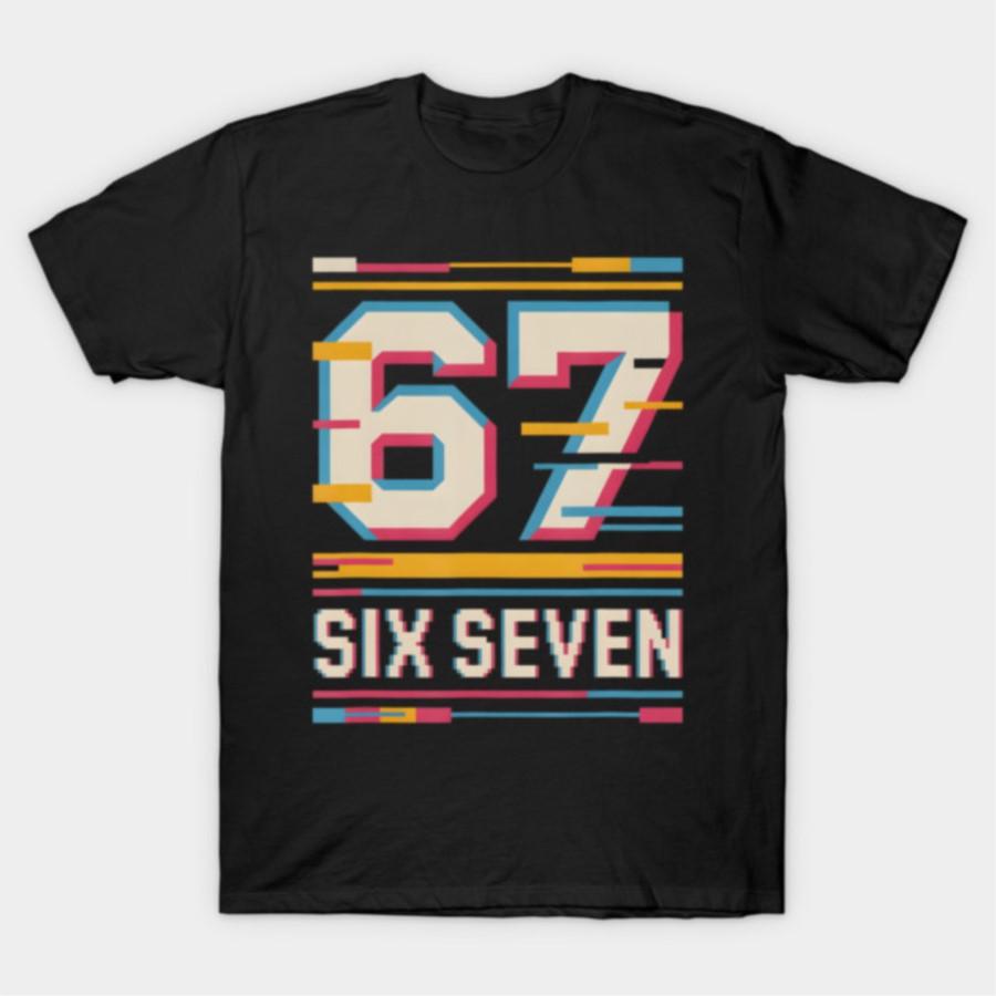 

Six Seven 6 7 Meme T-shirt For Men Women 100% Cotton T Shirts Short Sleeve Tops 1012-3 - Men s Summer Cotton Graphic Tee S разноцветный