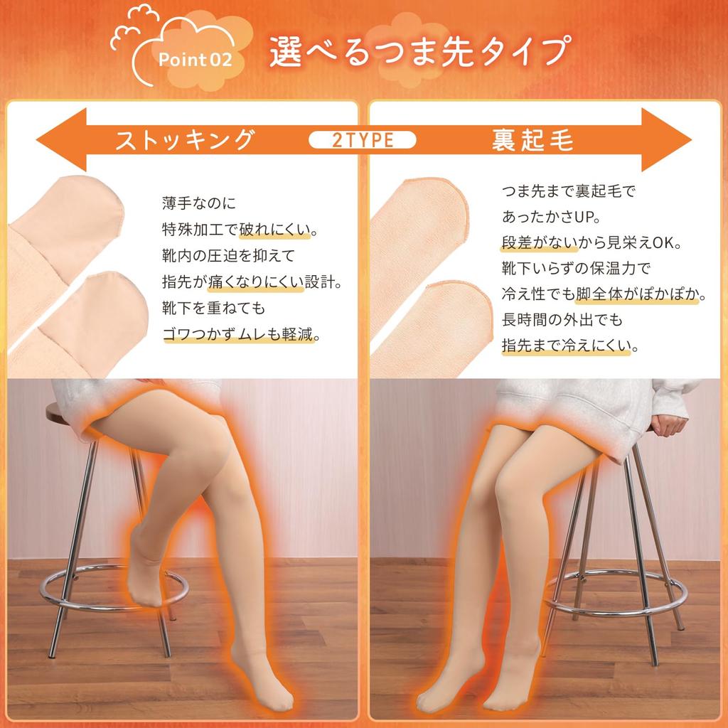 Compression 1200 Heat Innerwear for Women and Kids Toes Free Toe Stockings [TEEN KEEP] Warm, Fleece-Lined Tights, Tights, Black, Beige, Denier,