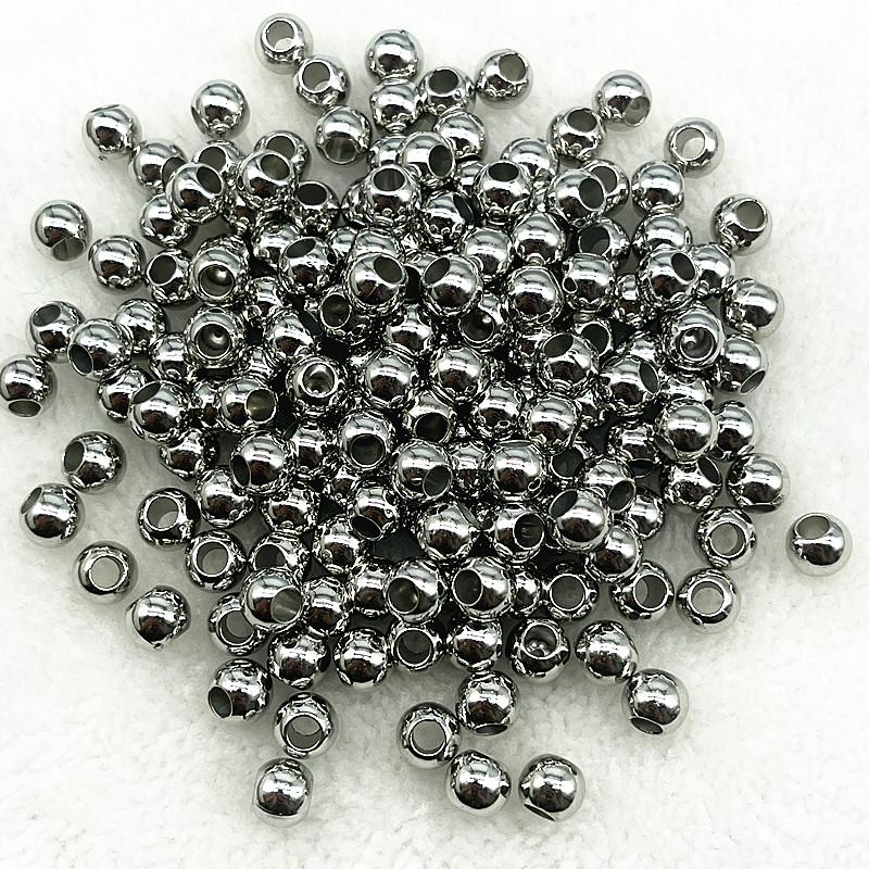 6mm 8mm 10mm Big Hole Round CCB Spacer Beads for Jewelry Making DIY Handmade Bracelets Necklace Accessories