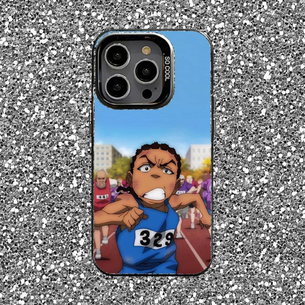 Riley Freeman Boondocks Phone Case For iPhone 16,15,14,13,12,11,Pro,XS,Max,Plus,Mini,SE Black Candy Matte Shockproof Cover