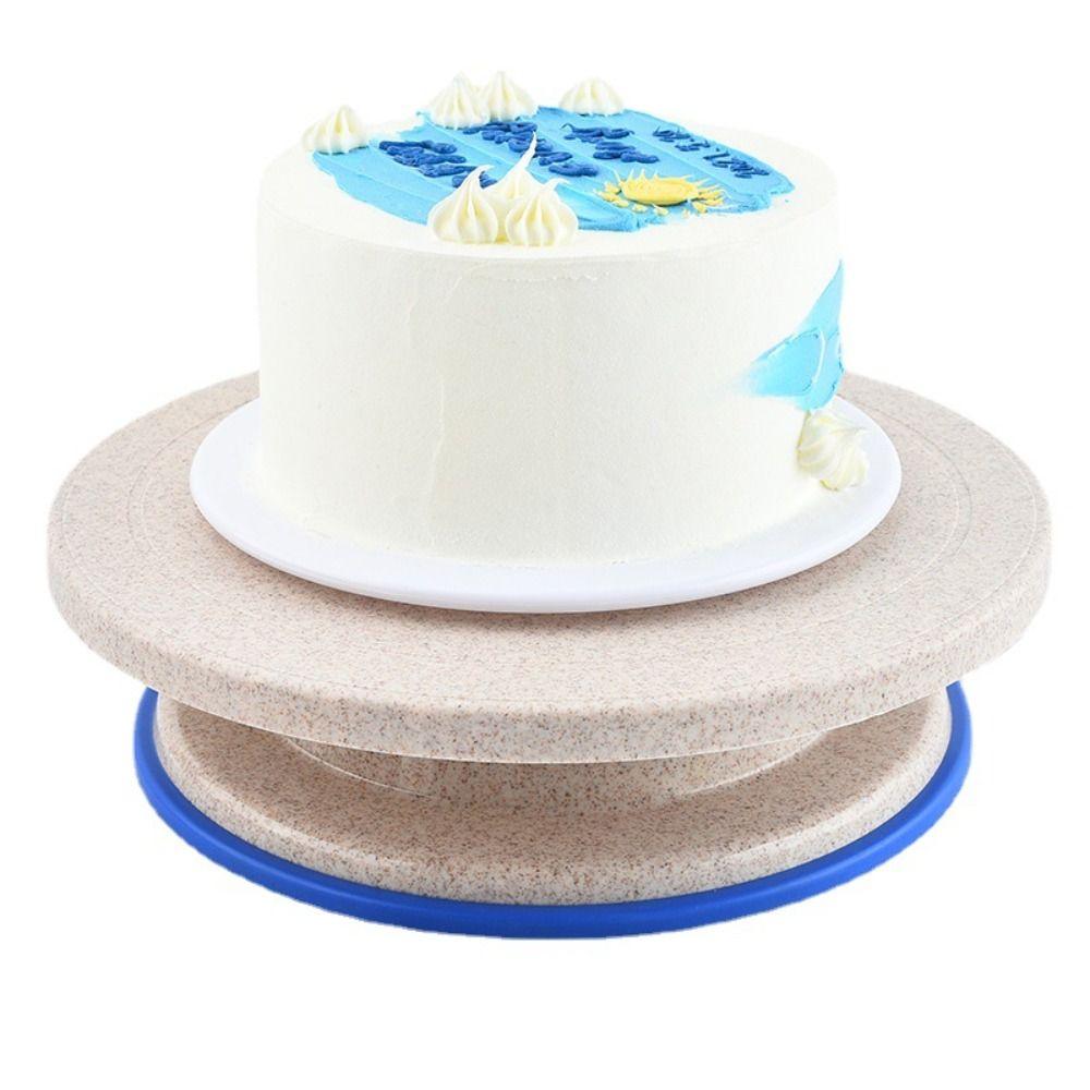 Round Rotating Cake Stand Plastic Cake Decorating Holder Cake Turntable Stand  Birthday Cake