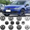 F12pcs 135mm 113mm Car Logo Badge Front Grille Rear Trunk Emblem Auto Accessories For VW Golf 7 MK7 2014 2015 2017 2016