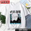 Japanese Anime Jujutsu Kaisen T Shirt for Women Gojo Satoru Print Graphic T Shirts Unisex Harajuku Fashion Casual Women Cute Tee