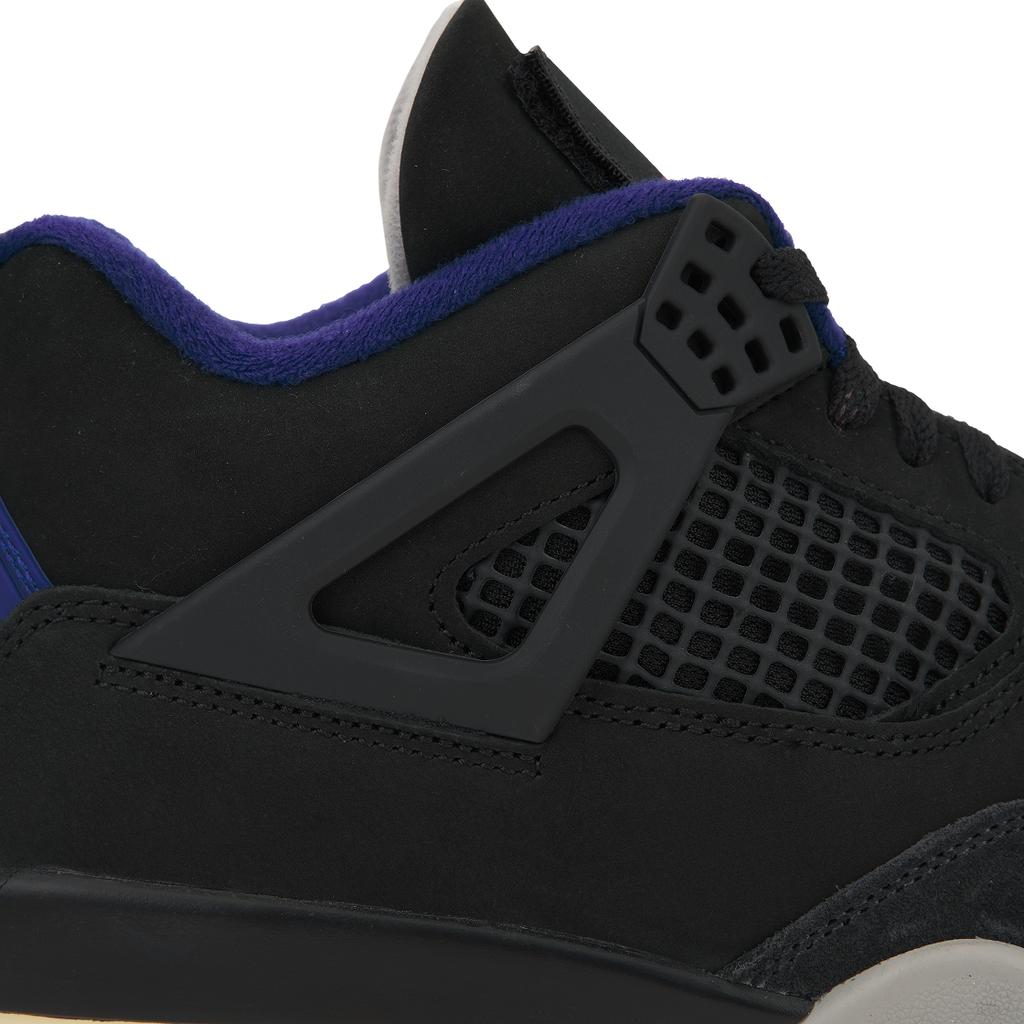 Air Jordan 4 Retro Rare Air - White Lettering Men Sneakers Black Fire-Red Deep-Royal-Blue FV5029-003