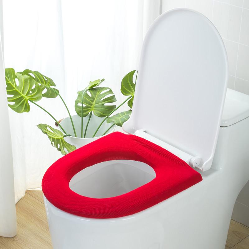 Universal Washable Knitted Toilet Mat and Disposable Cover for All Seasons