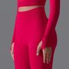 Nahtlose High-Waist Yoga-Hose mit Po-Lifting für Damen - Unifarbene Fitness- und Laufbekleidung