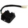 Motorcycle Rectifier Motorcycle 5 Wire Voltage Regulator Rectifier 5 Pin for FXD ZJ 12V GY6 Scooter ATV 50cc 125cc 150cc Voltage Rectifier Regulator