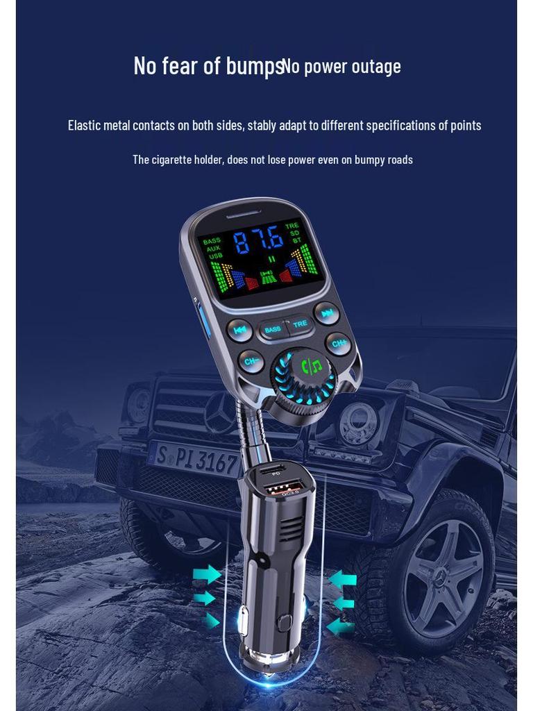 Bluetooth FM Transmitter Auto MP3 Player mit Dual USB Autoladegerät