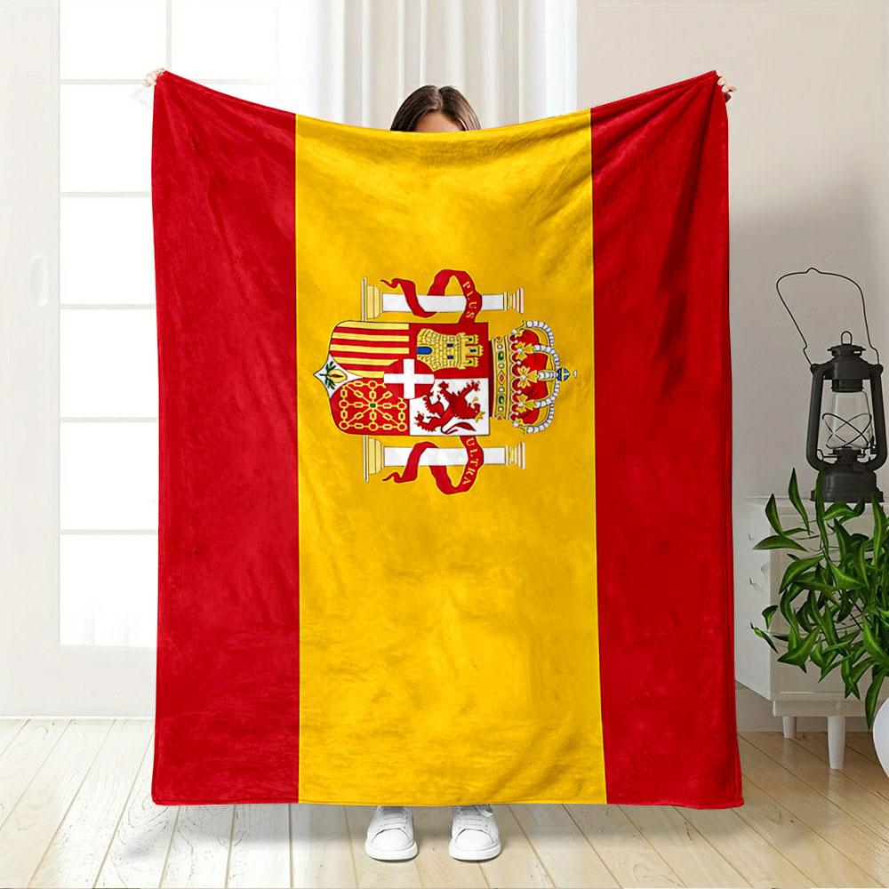 Spain National Flag Blanket for all seasons blanket lunch break throw gift