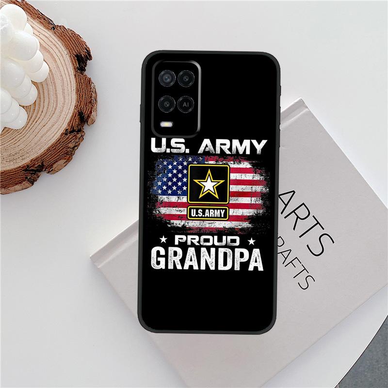 U.S Army Flag Case For Oppo A60 A74 A94 A54 A18 A38 A58 A78 A98 A40 A80 A16 A76 A96 A15 A57S A17 A77 Cover