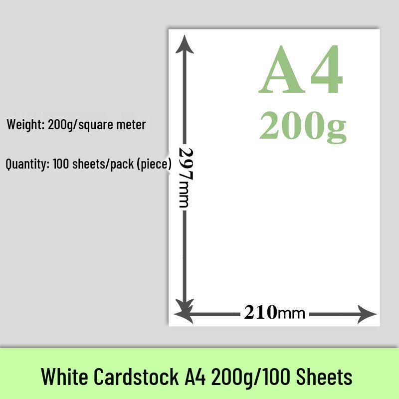 

Голландський білий картон формату A3/A4 для мистецтва та візитних карток - Щільна якість 8K