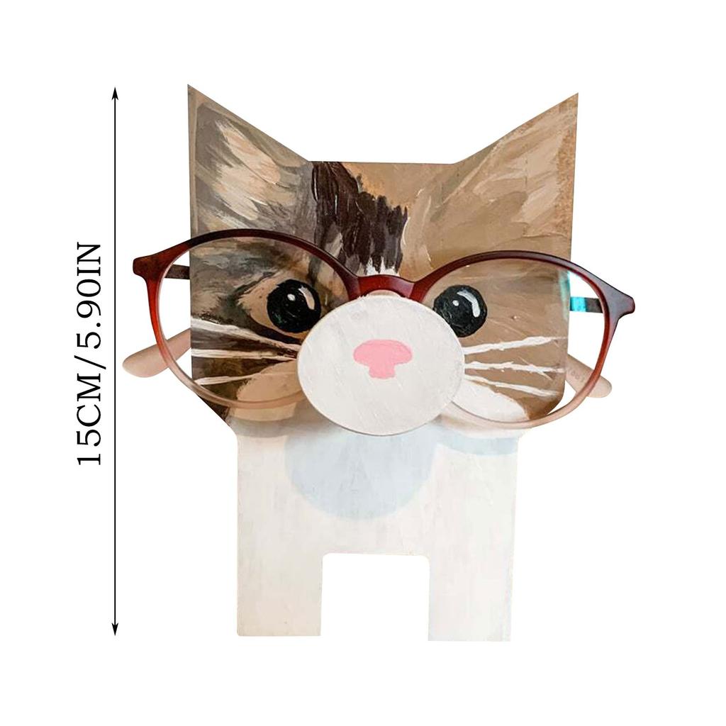 Home Desk Decoration Head Wooden Animal Spectacle Frame