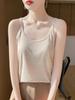 Trendy Summer Spaghetti Strap U-Neck Solid Sleeveless Women's Fashion Vest