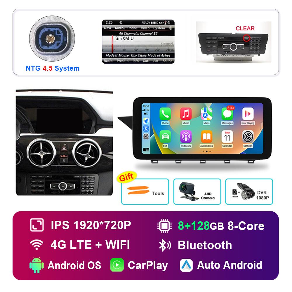 12.3'' for Mercedes Benz GLK Class X204 2008 - 2015 NTG 4.0 4.5 System Android Car Radio Multimedia Player HD Touch Screen