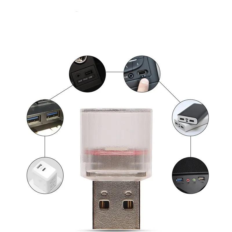 Led Interior lights USB mini flashlight Interior ambient lighting Decorative lamp Indoor lighting flashlight rgb Gradient color