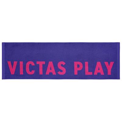 VICTAS Table Tennis Bycolor Text Logo Sports Violet W110 X 692201 Towel, (8100), H34cm,