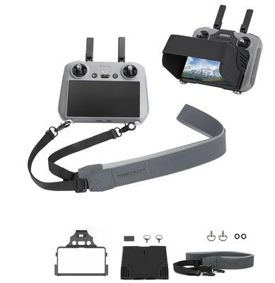 TOMGDRACO Protective Cover + Strap for DJI RCDJI RC 2, DJI Mini 5 Pro, Flip, and AIR 3S Transmitters. Anti-Reflective Silicone Hood. Sunshade with