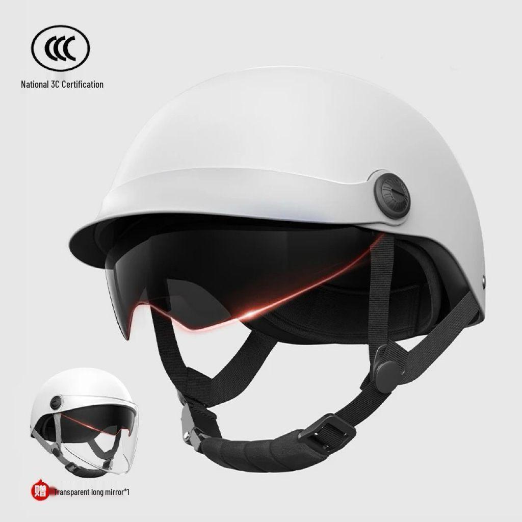 Certified Electric Vehicle Summer Sun Protection Retro Half Helmet for Men & Women