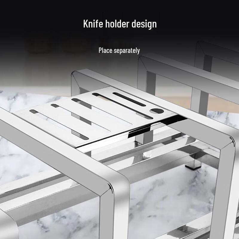 Xinyichu 3-Slot Stainless Steel Cutting Board Rack