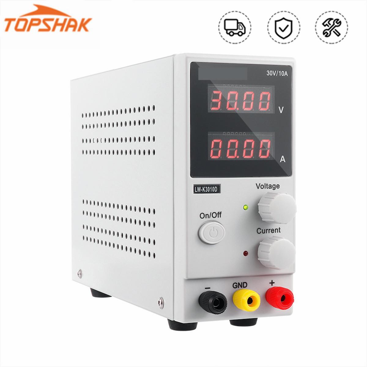 

TOPSHAK 110 В/220 В, 4-значный светодиодный дисплей, 30 В, 10 А, регулируемый источник постоянного тока, мини-импульсный регулируемый источник питания [вилка Австралии/ЕС/Великобритании/США]
