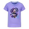 5625 Girls Lily Lovebraids Print Short Sleeves T-Shirt Top