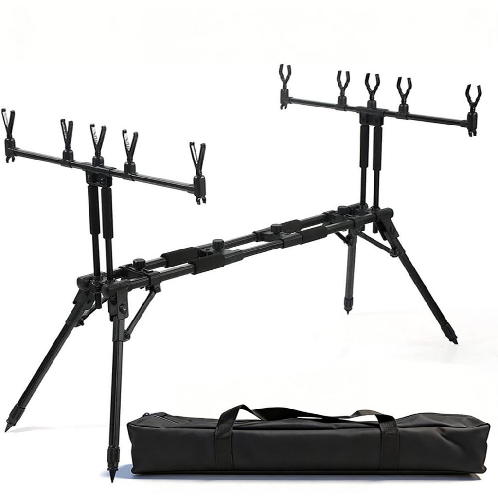 Fishing Rod Pod Foldable Support with Carry Bag Portable for Outdoor