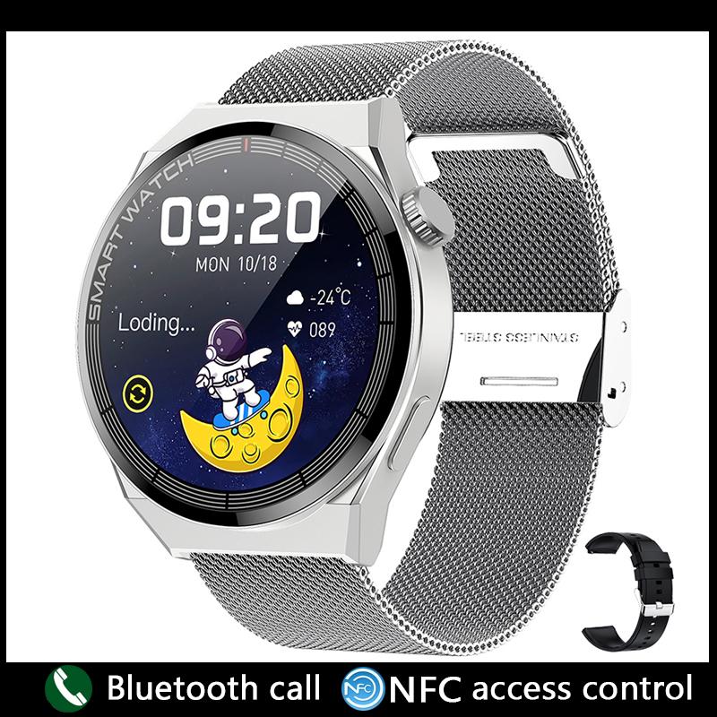 Chibear Nfc Smart Watch Men Women Rotary Button Multi-sport Mode Fitness Tracker Bluetooth Call Men Smart Watch For Android Ios