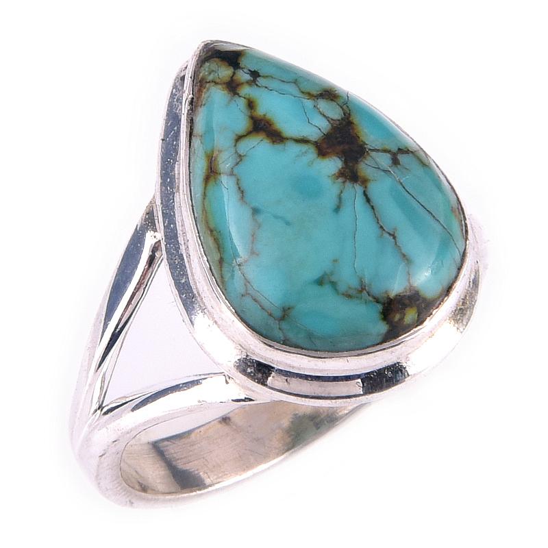 Natural Tibetan Turquoise Gemstone Handmade 925 Sterling Silver Ring Size 6 S2l77