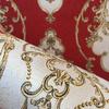Luxury Damask Vinyl Wallpaper PVC Wall Paper Roll White Black Blue Red Waterproof Wall Cover Living Room Bedroom Home Decoration