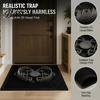 Non Slip Indoor Outdoor Mat 3D Bear Trap Rug, Funny Optical Illusion Entrance Non-slip Rug Prank Door for Front Entryway Bedroom Decor Creative Floor