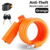 Portable Bicycle Safety Lock Steel Cable Lock AntiTheft Elasticity Lock Road Bike Steel Wire Lock