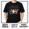Patriotische Hühnerstaffel 4. Juli Humor Amerikanische Flagge Damen T-Shirt IM TREND Unisex T-Shirt