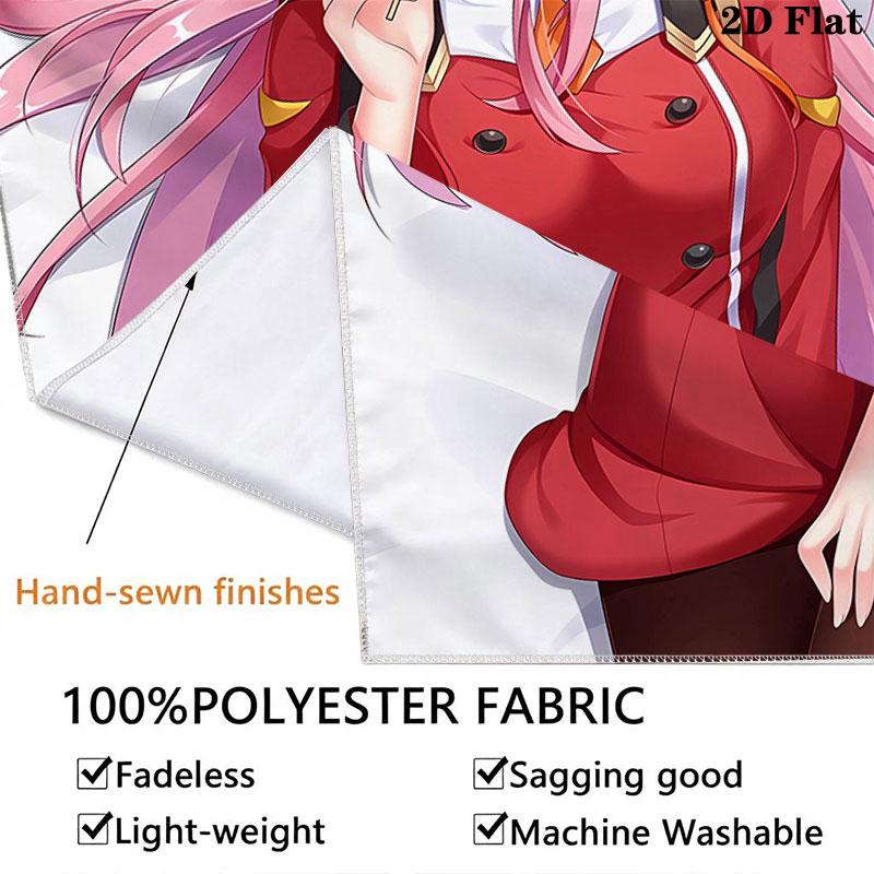 Franxx Zero Two Wall Tapestry Aesthetic Wall Hanging Printed Fabric Blanket Decorative Tapestries For Bedroom Living Room Home Decor