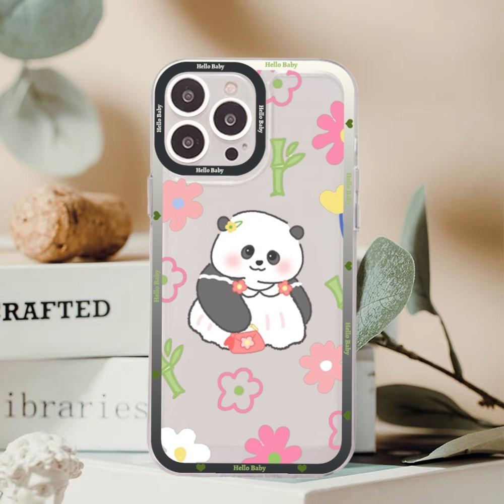 Cute Kawaii Panda Mousepad For Redmi 7 8 9 A For Redmi Note 5 7 8 9 10 11 Pro Max 4G 5G Funfas