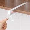 White Storage Hook Frame 25.5*8*7cm Iron Kitchenware Rack