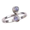 Natural Tanzanite Gemstone 925 Solid Sterling Silver Jewelry Ring Size 8 S8l44