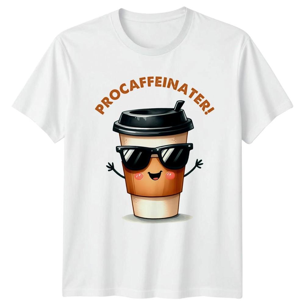 Procaffeinater TShirt Coffee Puns Coffee Birthday Gift For Him And Her S