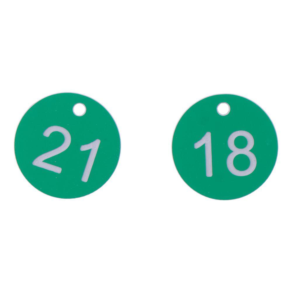 50PCS Durable Plastic Number Tags Lightweight Restaurant Queue Number Restaurant