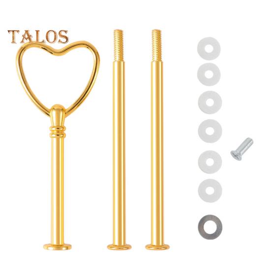 

6 комплектов подставок для торта, 3-слойные металлические держатели, дизайн в форме сердца, эпоксидная смола, свадебный поднос для фруктов, закусочная тарелка для десертов, сыра, шоколада 6pcs F