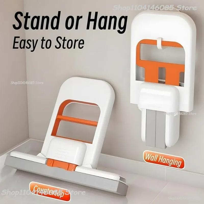 Portable Handheld Cleaning Mop Mini Foldable Desktop Mop Home Replacement for Bathroom Kitchen Desktop Glass Living Room Car