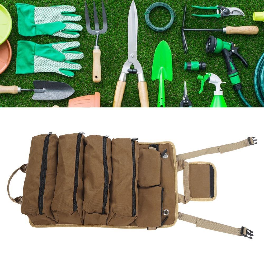 

Professional Tool Roll Organizer Oxford Cloth Portable Tool Storage Bag Roll Up Tool Bag Gardening
