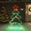 VidaXL Christmas Tree Figurine with 144 LEDs Christmas Decoration Holiday Ornament Party Decoration Living Room 343288
